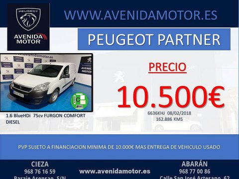 Coches Segunda Mano Peugeot Partner Access Tepee 1.6 Bluehdi 75 En Murcia