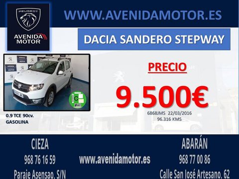 Coches Segunda Mano Dacia Sandero Stepway Tce 90 Eu6 En Murcia