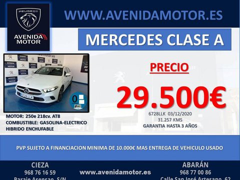 Coches Segunda Mano Mercedes-Benz Clase A - A 250 E En Murcia
