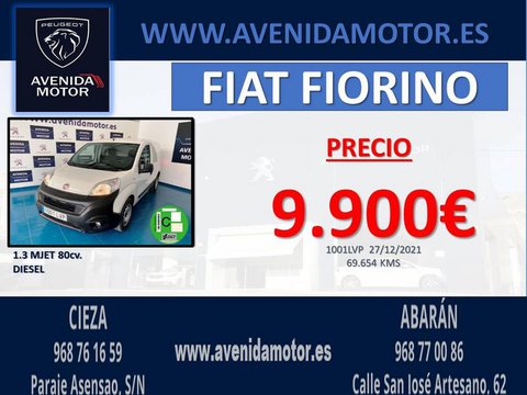 Coches Segunda Mano Fiat Fiorino Sx Cargo N1 1.3 Mjet 59 Kw (80 Cv) En Murcia