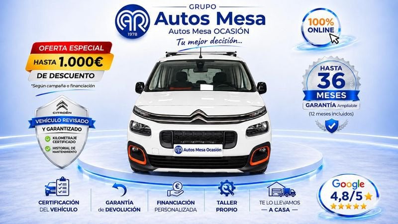 Citroën Berlingo 1.5 BlueHDi 100 S&S Shine 7 plazas Talla XL