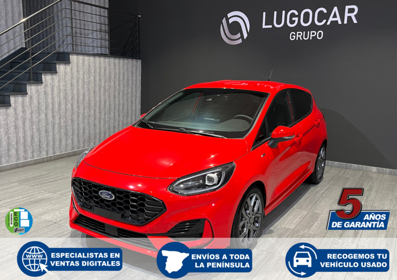 Ford Fiesta Gasolina 1.0 EcoBoost MHEV 125cv ST-Line X Km 0 en la provincia de Lugo - Lugo Motor img-1